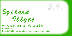 szilard illyes business card